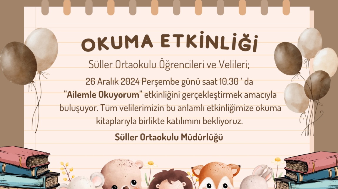 AİLEMLE OKUYORUM